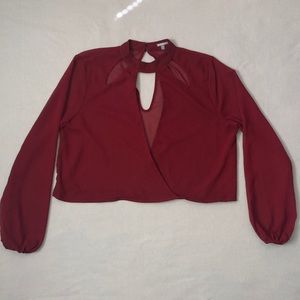 Wine Blouse